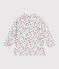 T-shirt anti UV bébé, imprimé fleuri blanc MARSHMALLOW/blanc MULTICO