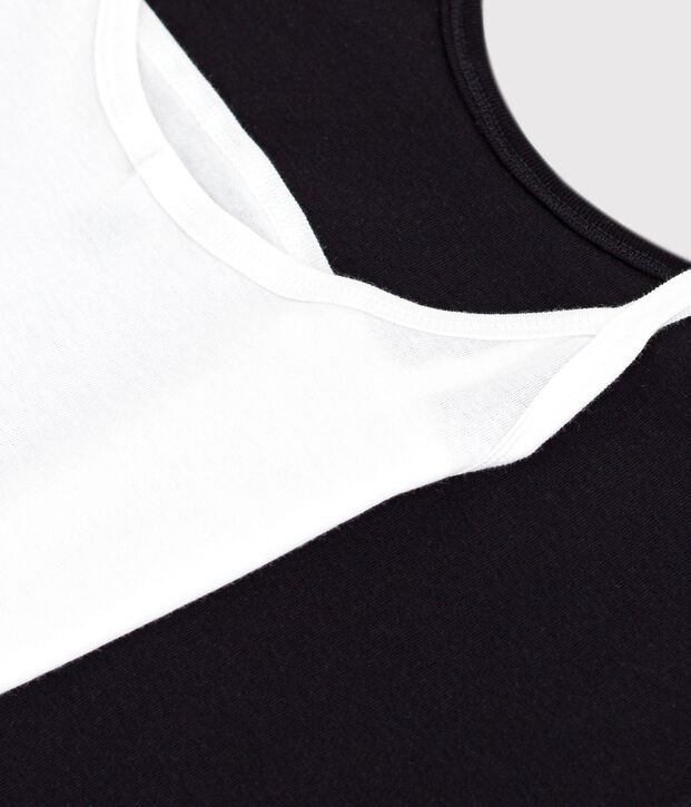 Lot de chemises &agrave; bretelles femme en coton l&eacute;ger uni multicouleur