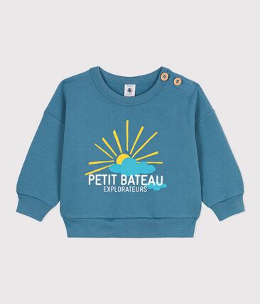 PETIT BATEAU - Sweatshirt bébé en molleton léger