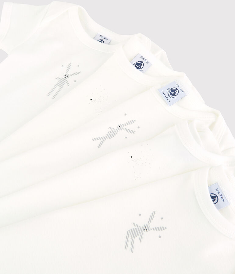 Lot de 5 bodies manches courtes en coton variante 1