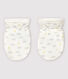 Moufles anti-griffures bébé en tubique en coton biologique