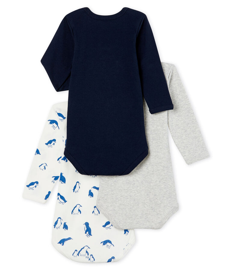 Trio de bodies manches longues b&eacute;b&eacute; gar&ccedil;on variante 1