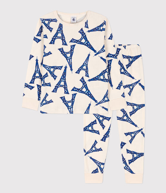 Pyjama Paris en coton enfant blanc AVALANCHE/ MULTICO