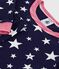 Pyjama enfant en coton jambes très ajustées imprimé étoiles bleu SOIR/ MARSHMALLOW