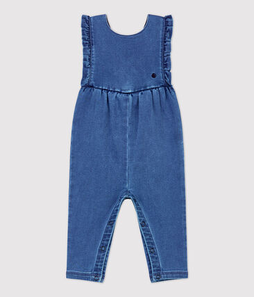 PETIT BATEAU - Combinaison en denim bébé.