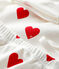 Ensemble cadeau cœurs rouges bébé en coton biologique blanc MARSHMALLOW/rouge TERKUIT