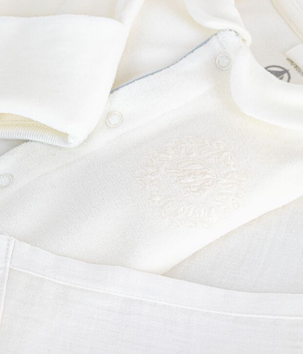 Valisette cadeau naissance en coton multicouleur