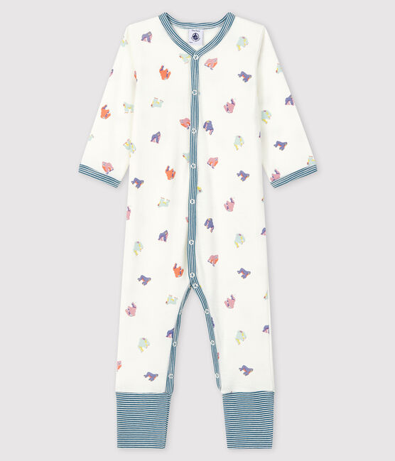 Dors Bien Sans Pieds A Imprime Gorilles Bebe En Cote Marshmallow Multico Petit Bateau
