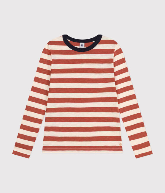 Tee-shirt LE DROIT col rond en coton Femme FAMEUX/ AVALANCHE