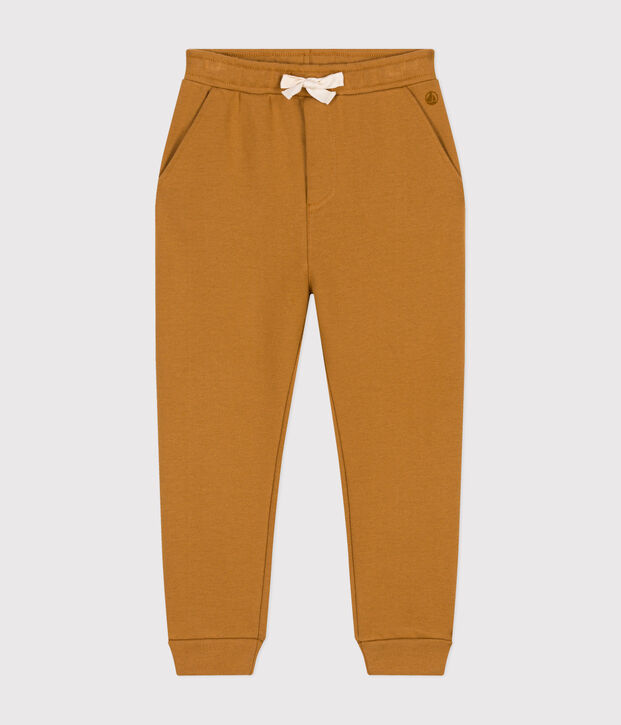 Pantalon de jogging enfant gar&ccedil;on marron