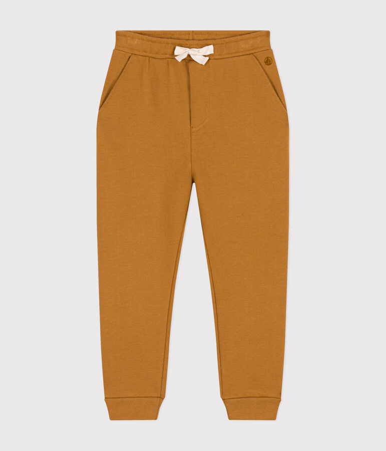 Pantalon de jogging enfant gar&ccedil;on marron CUIVRE