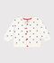 Veste teddy b&eacute;b&eacute; en coton, imprim&eacute;e &agrave; pois bleu/bleu
