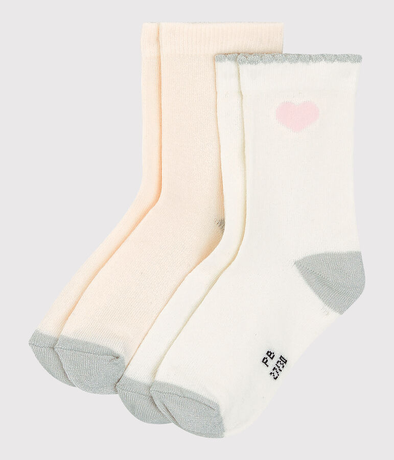 Lot de 2 paires de chaussettes enfant fille variante 1