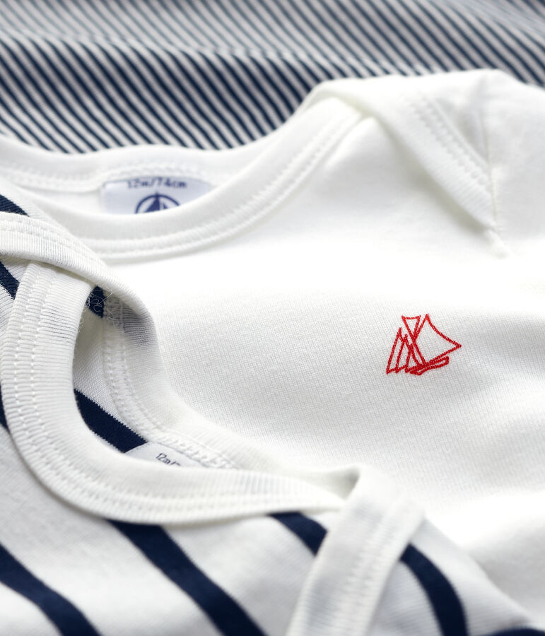 Lot de 3 bodies manches longues b&eacute;b&eacute; multicouleur