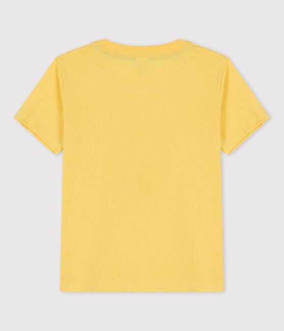 T-shirt manches courtes en coton enfant garçon jaune ORGE