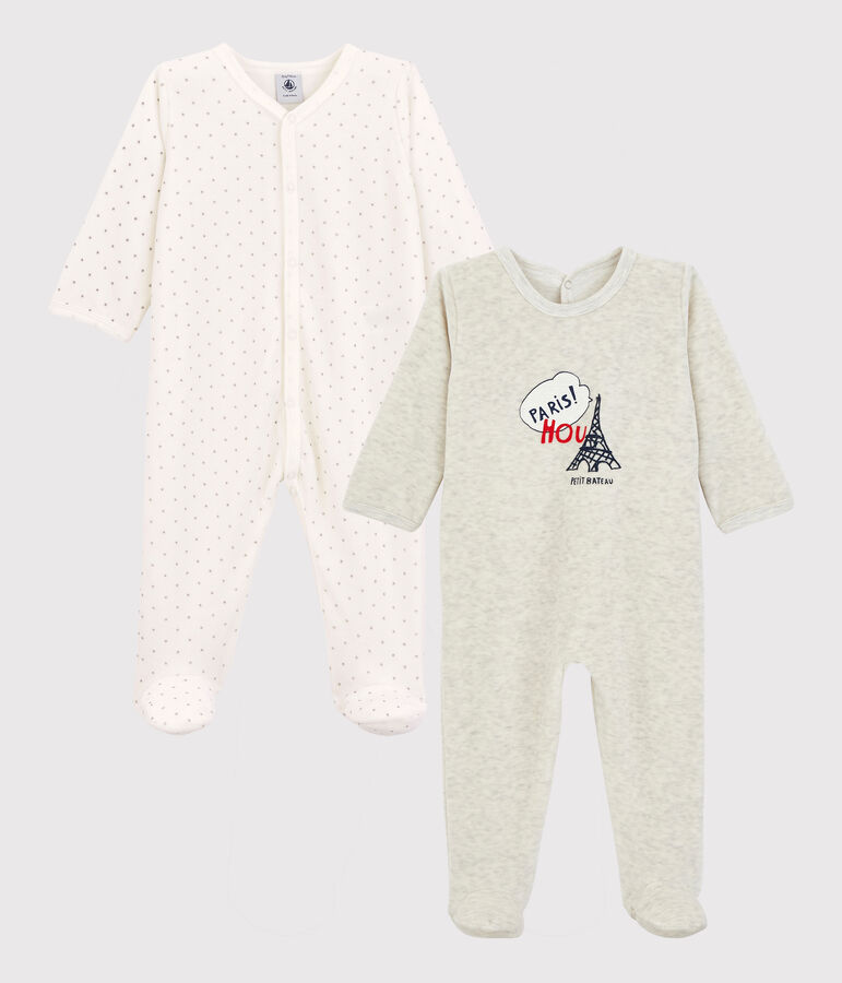 Lot de 2 dors-bien b&eacute;b&eacute; en velours variante 1