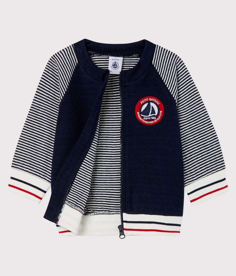 Teddy en tubique b&eacute;b&eacute; gar&ccedil;on bleu/blanc