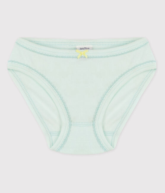 Culotte petite fille en coton bleu HAITI