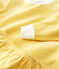 Pyjama milleraies jaune en tubique enfant jaune OCRE/blanc MARSHMALLOW