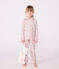 Pyjama boutonné enfant en coton imprimé blanc MARSHMALLOW/blanc MULTICO