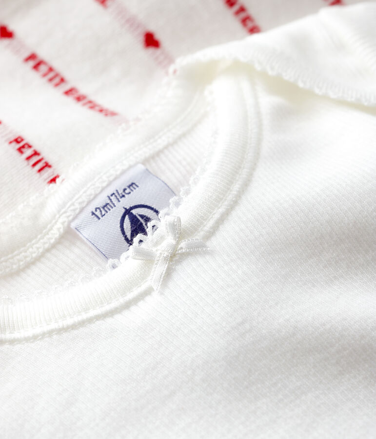 Lot de 2 bodies manches courtes b&eacute;b&eacute; multicouleur