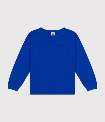 Tee-shirt manches longues en jersey flammé enfant garçon