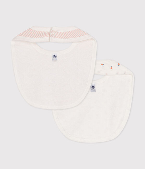 LOT DE 2 BAVOIRS BÉBÉ EN COTON variante 1