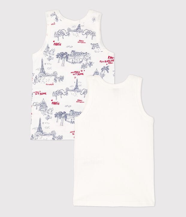 Lot de 2 d&eacute;bardeurs petit gar&ccedil;on en coton multicouleur