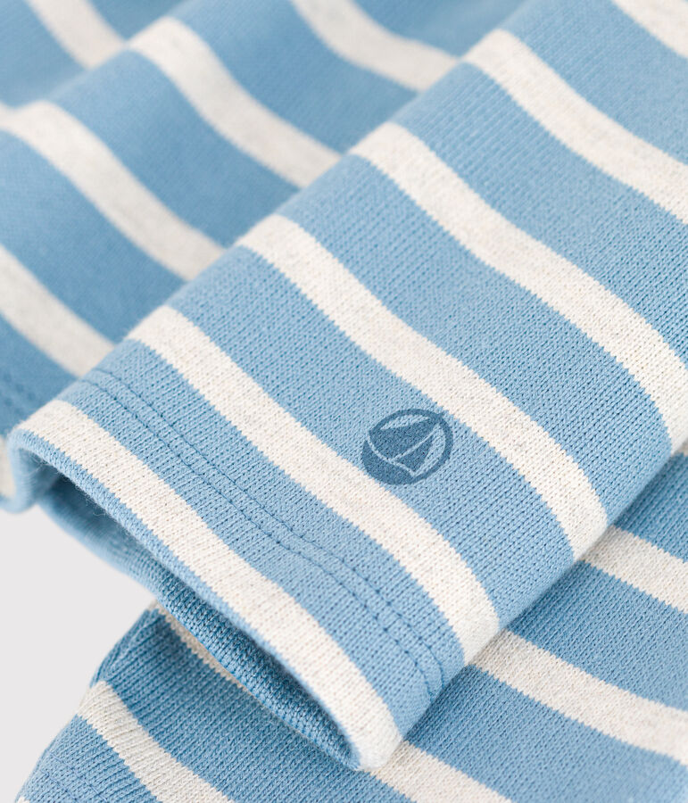 Marini&egrave;re iconique en coton enfant fille / gar&ccedil;on bleu/beige