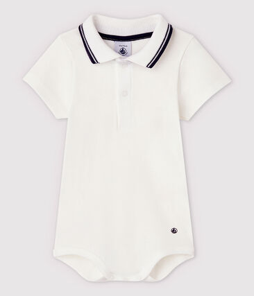 Body manches courtes colo polo en coton bébé