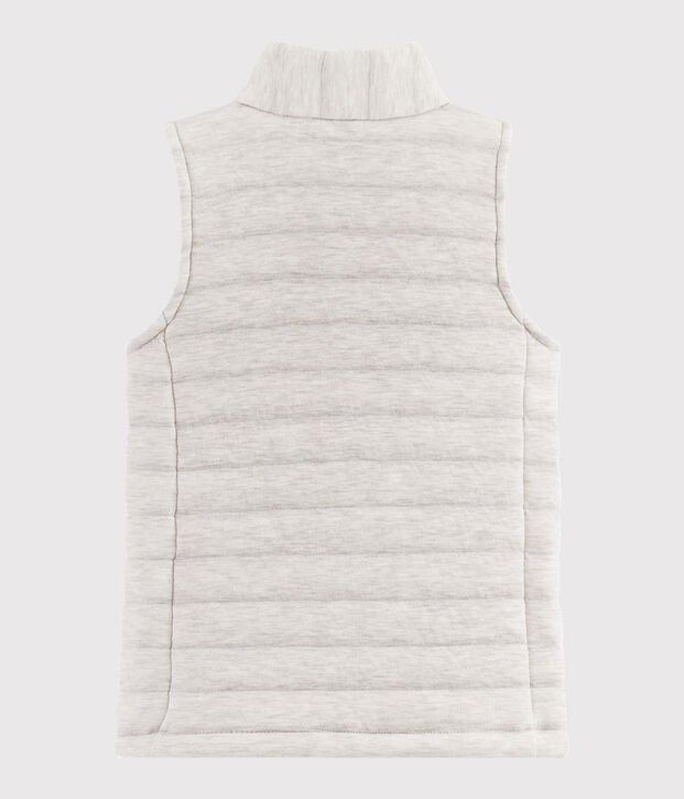 Blouson sans manche fille/gar&ccedil;on gris chin&eacute; clair
