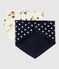 Lot de 2 bandanas-bavoirs bébé variante 1