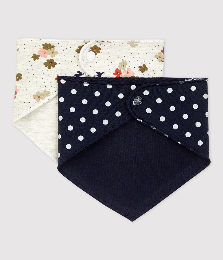 Lot de 2 bandanas-bavoirs b&eacute;b&eacute; variante 1