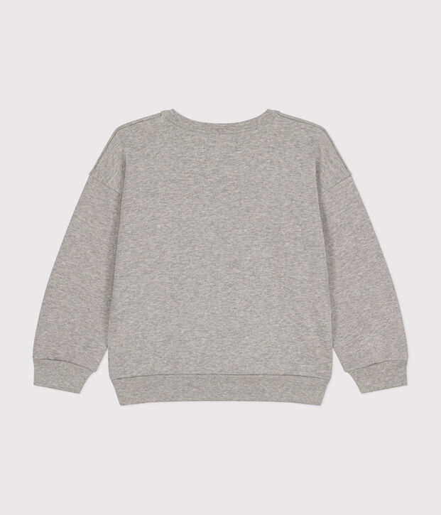 Sweatshirt Monsieur Madame en molleton enfant gris