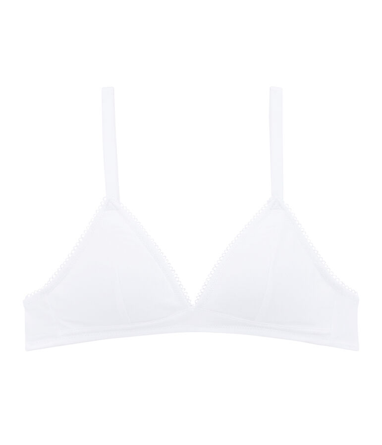 Soutien-gorge padd&eacute; fille blanc ECUME