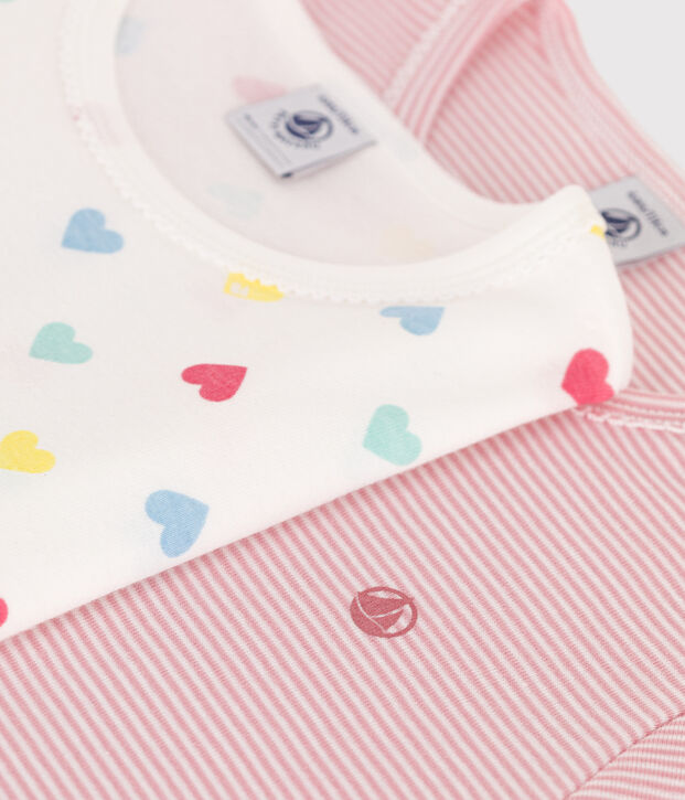 Lot de 2 pyjamas shorts enfant en coton multicouleur