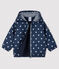 Blouson bébé fille/garçon imprimé bleu SMOKING/blanc MARSHMALLOW