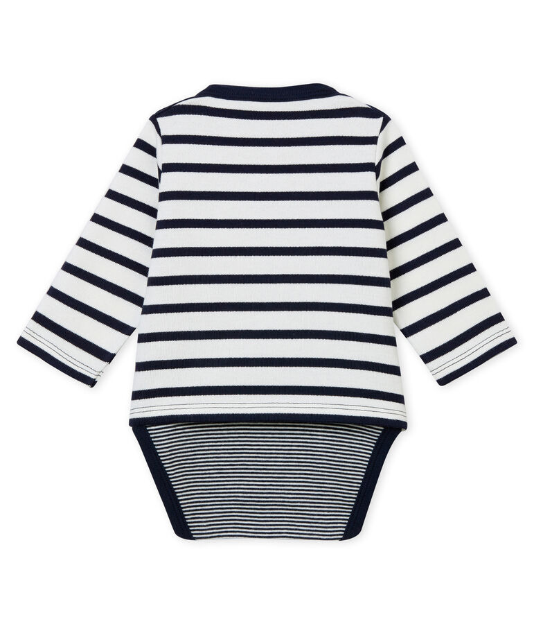 Marin&egrave;re iconique Totoro b&eacute;b&eacute; gar&ccedil;on blanc/bleu