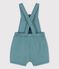 Salopette courte en denim coloré bébé vert BRUT