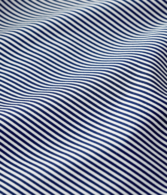 Tee-shirt anti-UV en matière recylée bébé bleu MEDIEVAL/blanc MARSHMALLOW