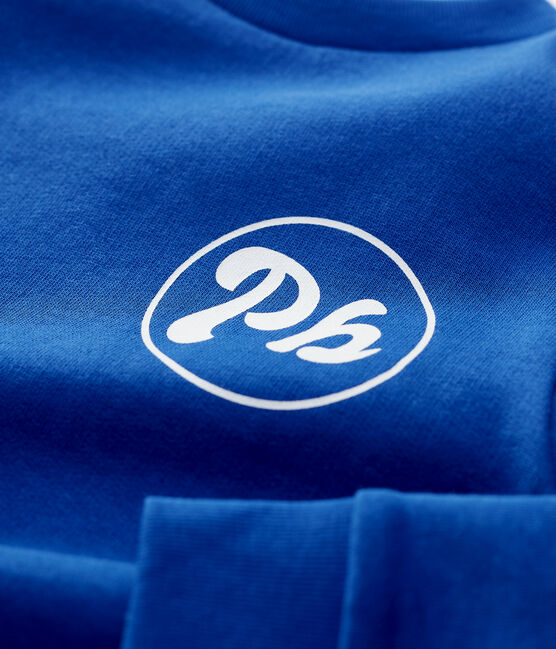Sweatshirt en molleton enfant garçon bleu MAJOR