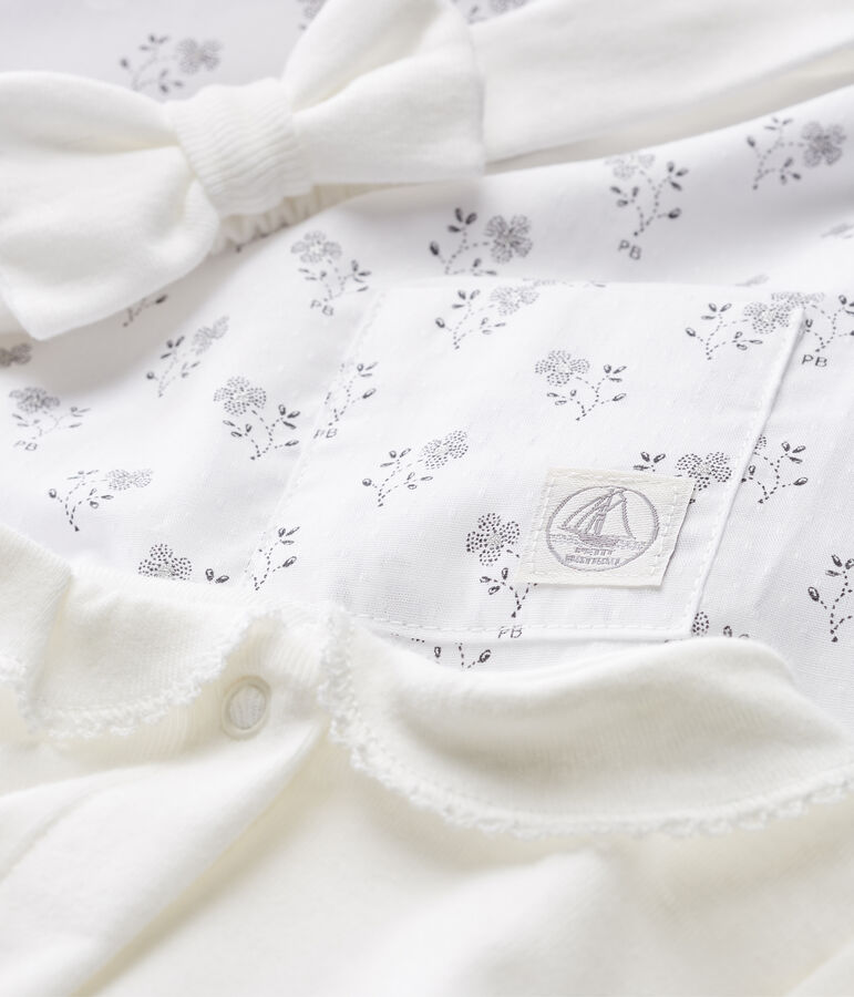 Ensemble 3 pi&egrave;ces c&eacute;r&eacute;monie b&eacute;b&eacute; fille VARIANTE 1 CN