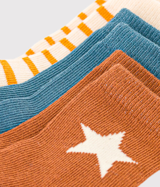 Lot de 3 paires de chaussettes b&eacute;b&eacute; multicouleur