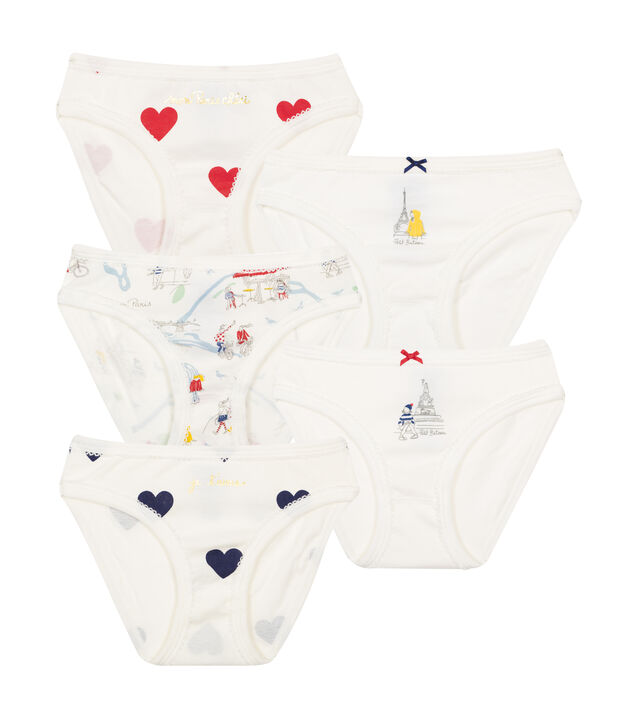Lot de 5 culottes petite fille multicouleur