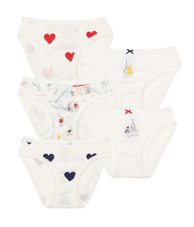 Lot de 5 culottes petite fille variante 1