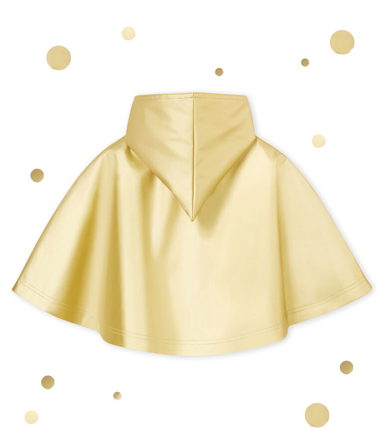 Cape de pluie d&eacute;perlante b&eacute;b&eacute; mixte jaune DORE