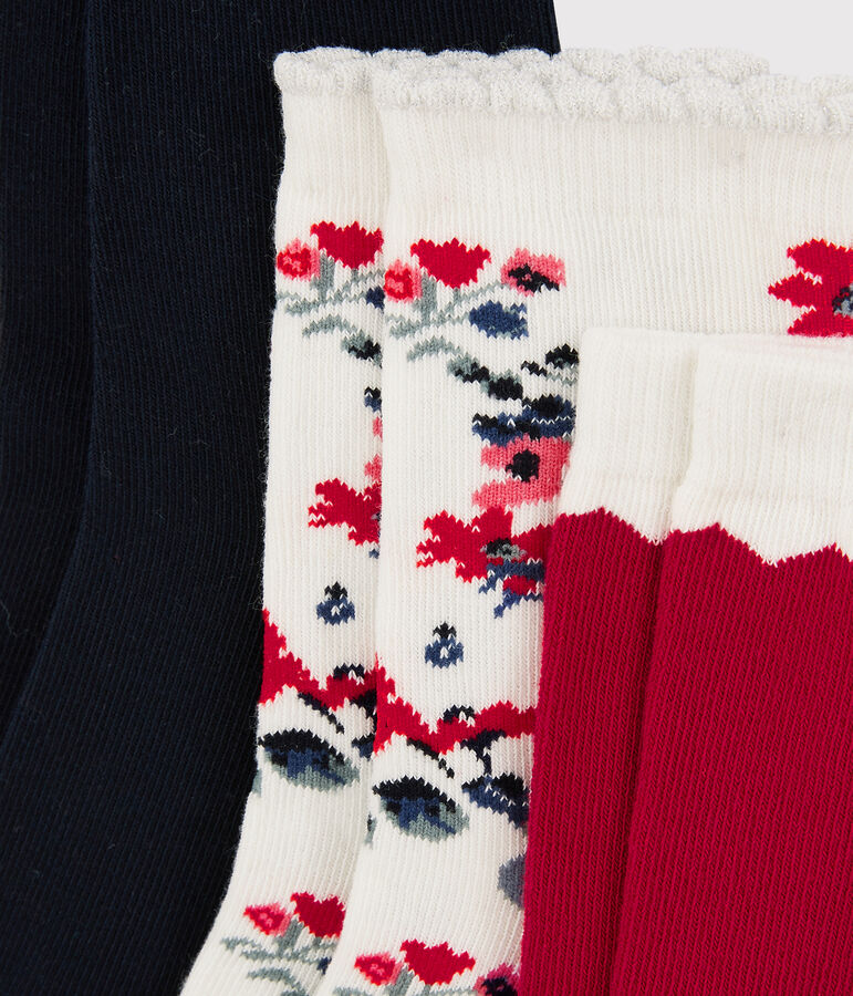 Lot de paires de chausettes fille multicouleur