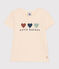 Tee-shirt en jersey léger enfant fille blanc AVALANCHE/ MEDIEVAL