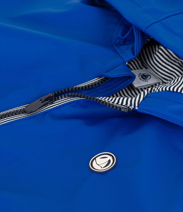 Blouson enfant uni bleu vif
