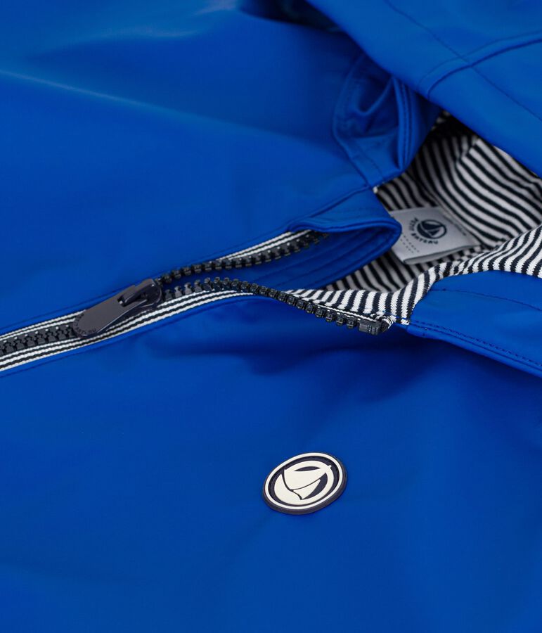 Blouson enfant en PU uni bleu PERSE